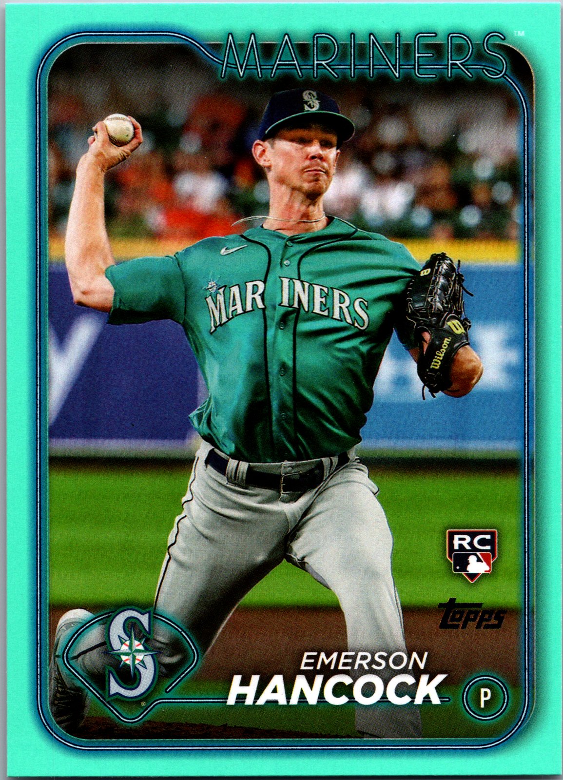 2024 Topps Series One Emerson Hancock #39 Aqua/Teal